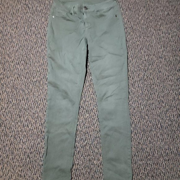 Maurices Khaki Army Green Stretch Jeggings Size Small - Picture 3 of 16